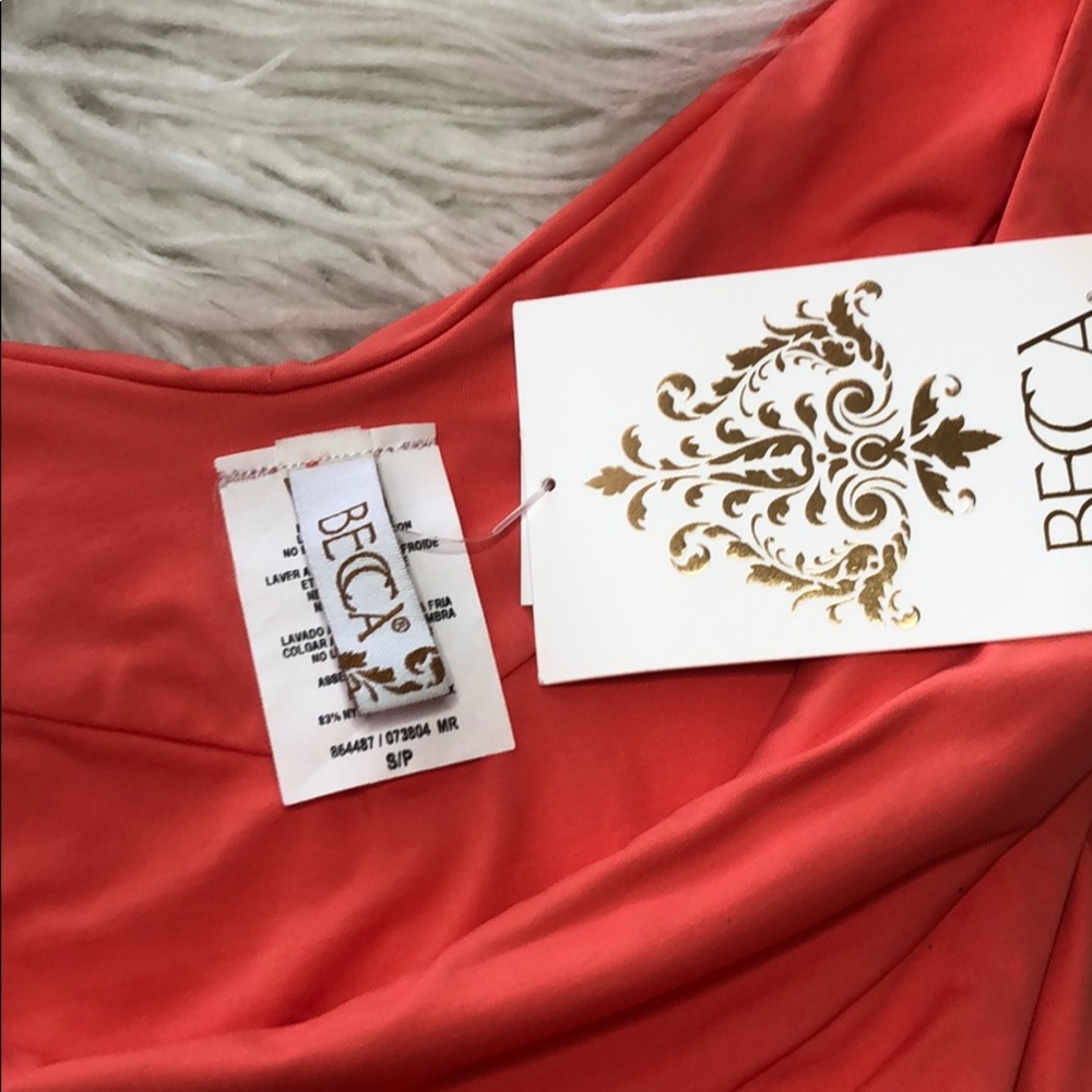 BECCA • Coral scrunch butt Swim Bottoms - Picture 3 of 6